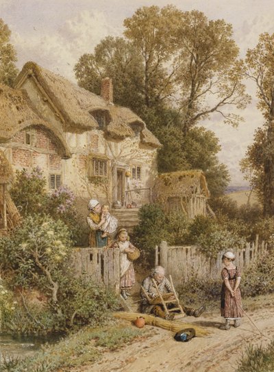 The Chair Mender by Myles Birket Foster